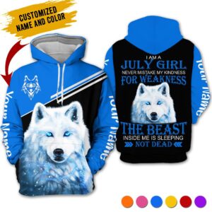 Personalized Name July Girl 3D All Over Printed Clothes VN2712A7