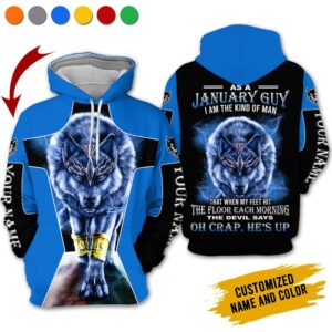Personalized Name January Guy 3D All Over Printed Clothes VN2611V1
