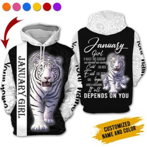 Personalized Name January Girl 3D All Over Printed Clothes NN1109A1