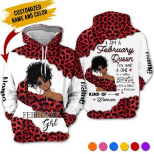 Personalized Name February Girl 3D All Over Printed Clothes VN3012B2