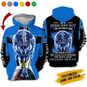 Personalized Name February Guy 3D All Over Printed Clothes VN2611V2