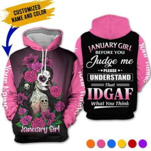 Personalized Name January Girl 3D All Over Printed Clothes TL110321