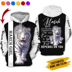 Personalized Name March Girl 3D All Over Printed Clothes NN1109A3