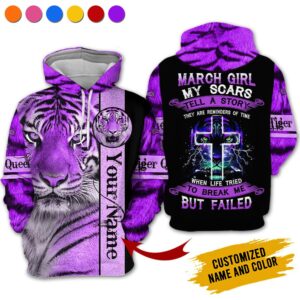 Personalized Name March Girl 3D All Over Printed Clothes AA0311A3