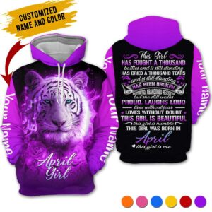 Personalized Name April Girl 3D All Over Printed Clothes AA1609A4