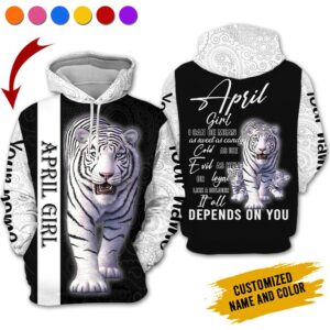 Personalized Name April Girl 3D All Over Printed Clothes NN1109A4