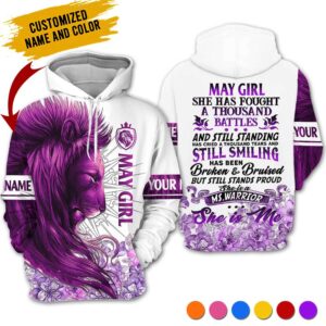 Personalized Name May Girl 3D All Over Printed Clothes TB28M5