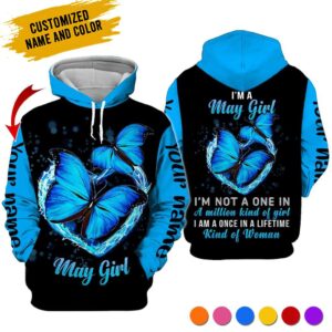 Personalized Name May Girl 3D All Over Printed Clothes AA049E5