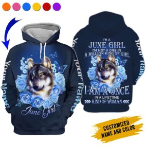 Personalized Name June Girl 3D All Over Printed Clothes AA217A6