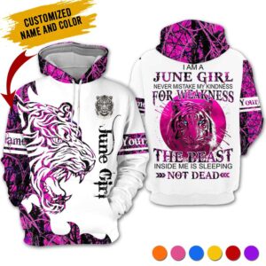Personalized Name June Girl 3D All Over Printed Clothes TH175R6