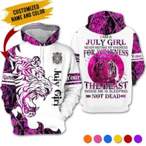 Personalized Name July Girl 3D All Over Printed Clothes TH175R7