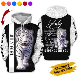 Personalized Name July Girl 3D All Over Printed Clothes NN1109A7