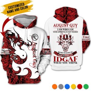 Personalized Name August Guy 3D All Over Printed Clothes TH225A8