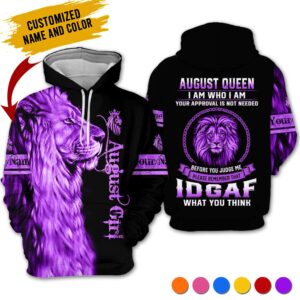 Personalized Name August Girl 3D All Over Printed Clothes AA11A8