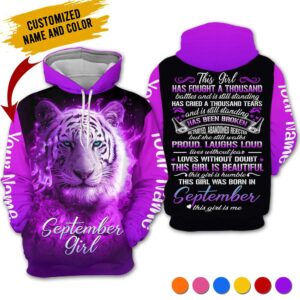 Personalized Name September Girl 3D All Over Printed Clothes AA1609A9