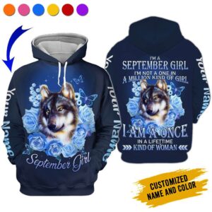 Personalized Name September Girl 3D All Over Printed Clothes AA217A9