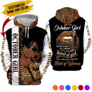 Personalized Name October Girl 3D All Over Printed Clothes VT02819M10