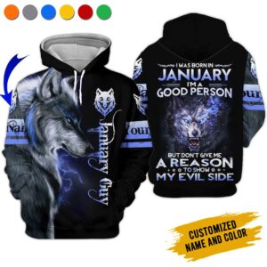 Personalized Name January Guy 3D All Over Printed Clothes VN1808V1