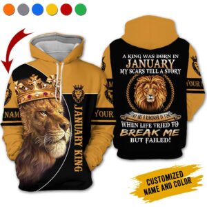 Personalized Name January Guy 3D All Over Printed Clothes VN2809A1
