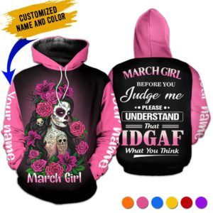 Personalized Name March Girl 3D All Over Printed Clothes TL110323