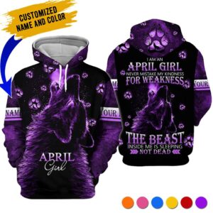 Personalized Name April Girl 3D All Over Printed Clothes TB27041C4