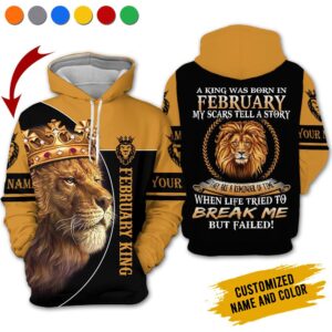 Personalized Name February Guy 3D All Over Printed Clothes VN2809A2