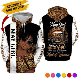 Personalized Name May Girl 3D All Over Printed Clothes VT02819M5
