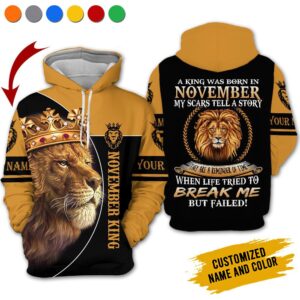 Personalized Name November Guy 3D All Over Printed Clothes VN2809A11