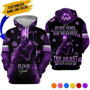 Personalized Name June Girl 3D All Over Printed Clothes TB27041C6