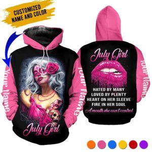 Personalized Name July Girl 3D All Over Printed Clothes TB170310C7