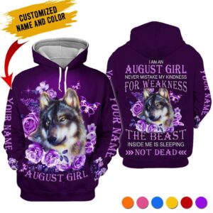 Personalized Name August Girl 3D All Over Printed Clothes TB26031C8