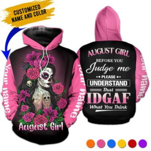 Personalized Name August Girl 3D All Over Printed Clothes TL110328