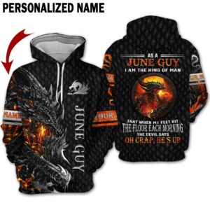 Personalized Name June  Guy 3D All Over Printed Clothes DN31B6