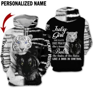 Personalized Name July Girl 3D All Over Printed Clothes DN109A7