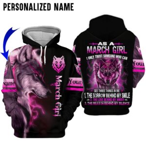 Personalized Name March Girl 3D All Over Printed Clothes VT2103213