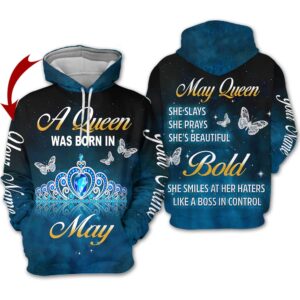 Personalized Name May Girl 3D All Over Printed Clothes HN714A5