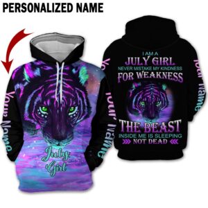 Personalized Name July Girl 3D All Over Printed Clothes AA08117