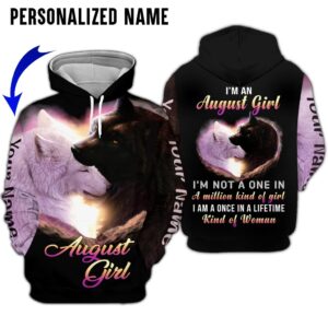 Personalized Name August Girl 3D All Over Printed Clothes TP2109V8