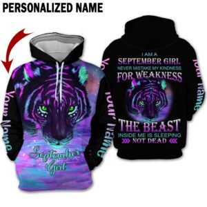 Personalized Name September Girl 3D All Over Printed Clothes AA08119