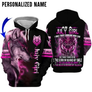 Personalized Name July Girl 3D All Over Printed Clothes VT2103217