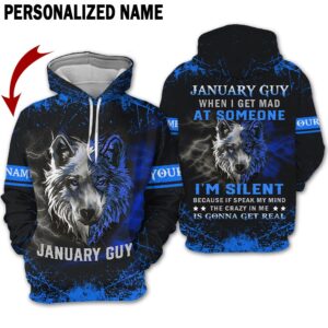 Personalized Name January Guy 3D All Over Printed Clothes DN19B1