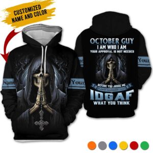 Personalized Name October Guy 3D All Over Printed Clothes TB87M10