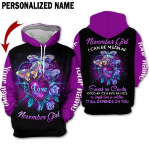Personalized Name Taurus Girl 3D All Over Printed Clothes AA0403A11