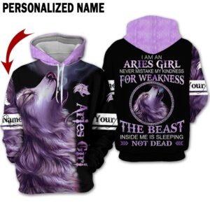 Personalized Name Aries Girl 3D All Over Printed Clothes AA0504B2