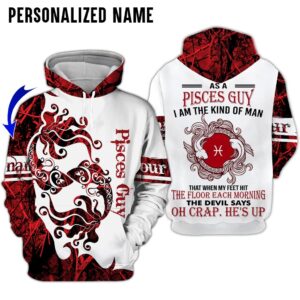 Personalize Name Pisces Guy 3D All Over Printed Clothes AA028Z88