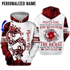 Personalize Name Pisces Girl 3D All Over Printed Clothes TB028Z148