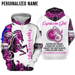 Personalize Name Capricorn Girl 3D All Over Printed Clothes DN028Z304