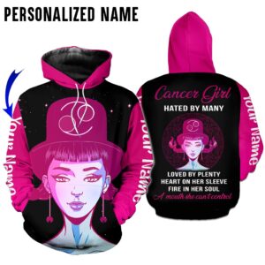 Personalize Name Cancer Girl 3D All Over Printed Clothes TB028Z133