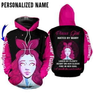 Personalize Name Pisces Girl 3D All Over Printed Clothes TB028Z138