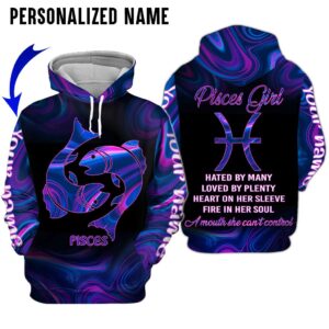 Personalize Name Pisces Girl 3D All Over Printed Clothes TP028Z228